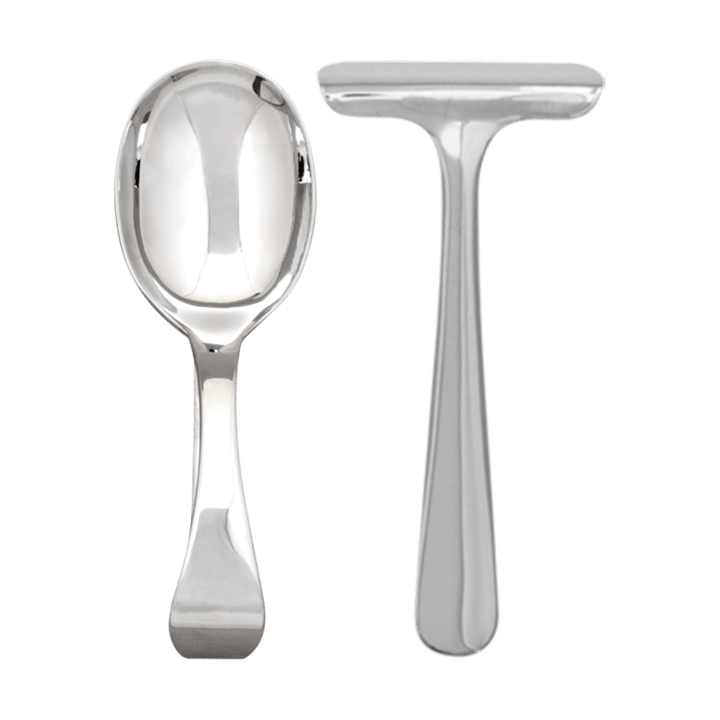 Cubiertos infantiles y babero Grand Prix 3 piezas, Polished steel Kay Bojesen