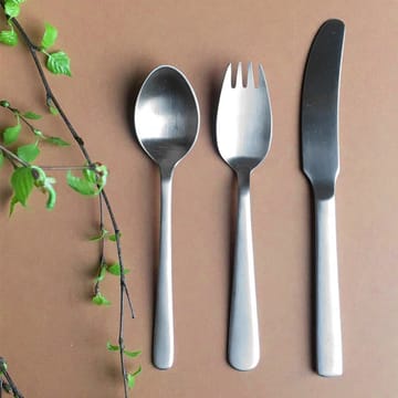 Cubiertos infantiles y mantel individual Grand Prix 4 piezas - Polished steel - Kay Bojesen