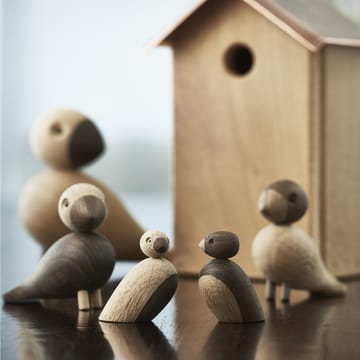 2 Gorriones de madera - roble - Kay Bojesen Denmark