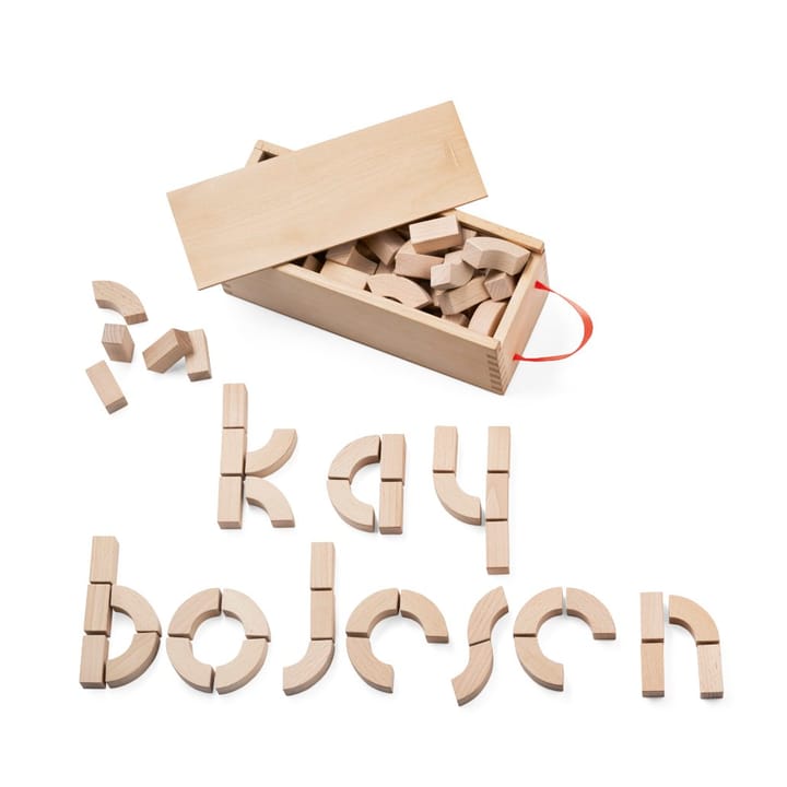 Bloques Alfabeto de madera, haya Kay Bojesen Denmark