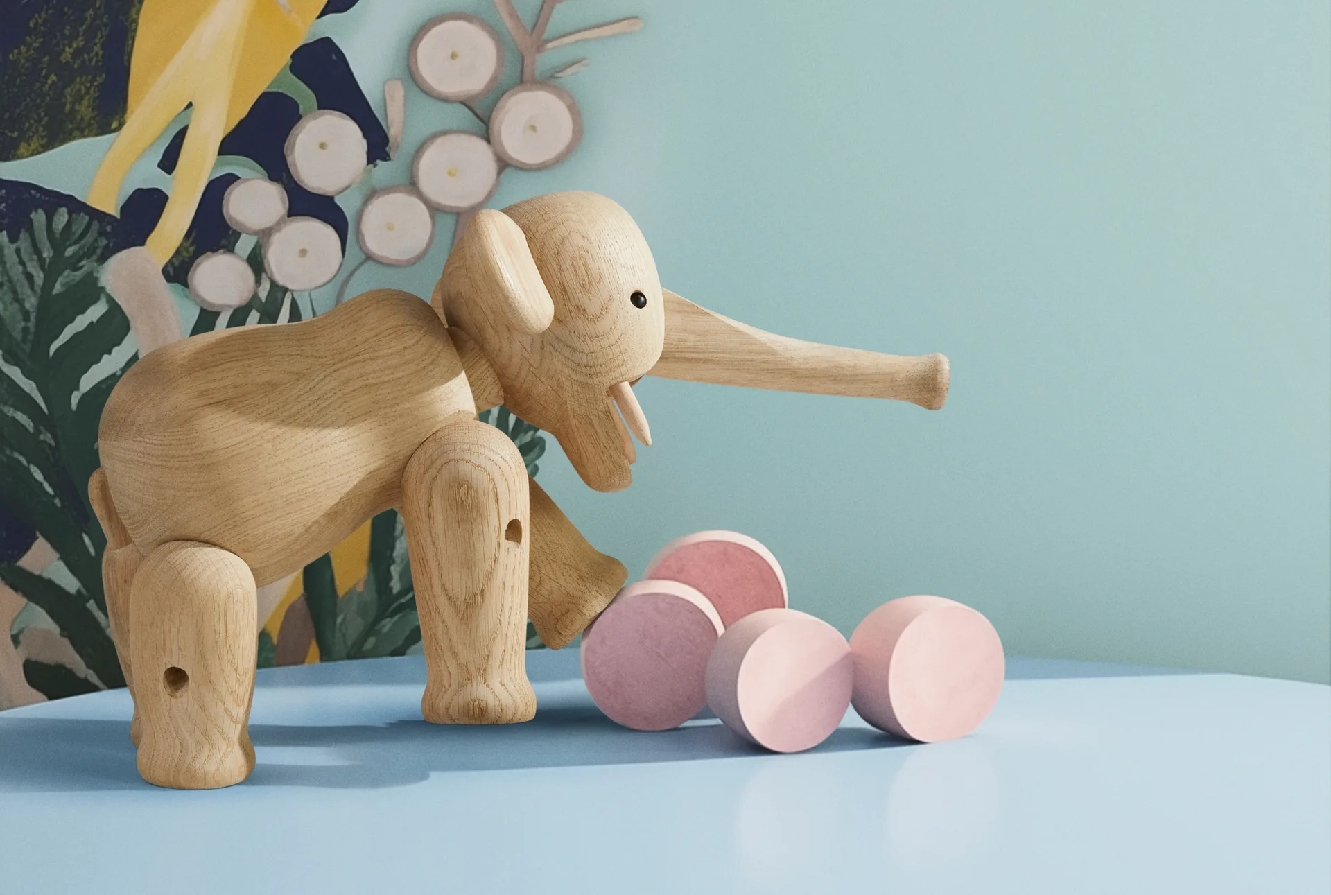 Elefante grande Kay Bojesen, Roble Kay Bojesen Denmark