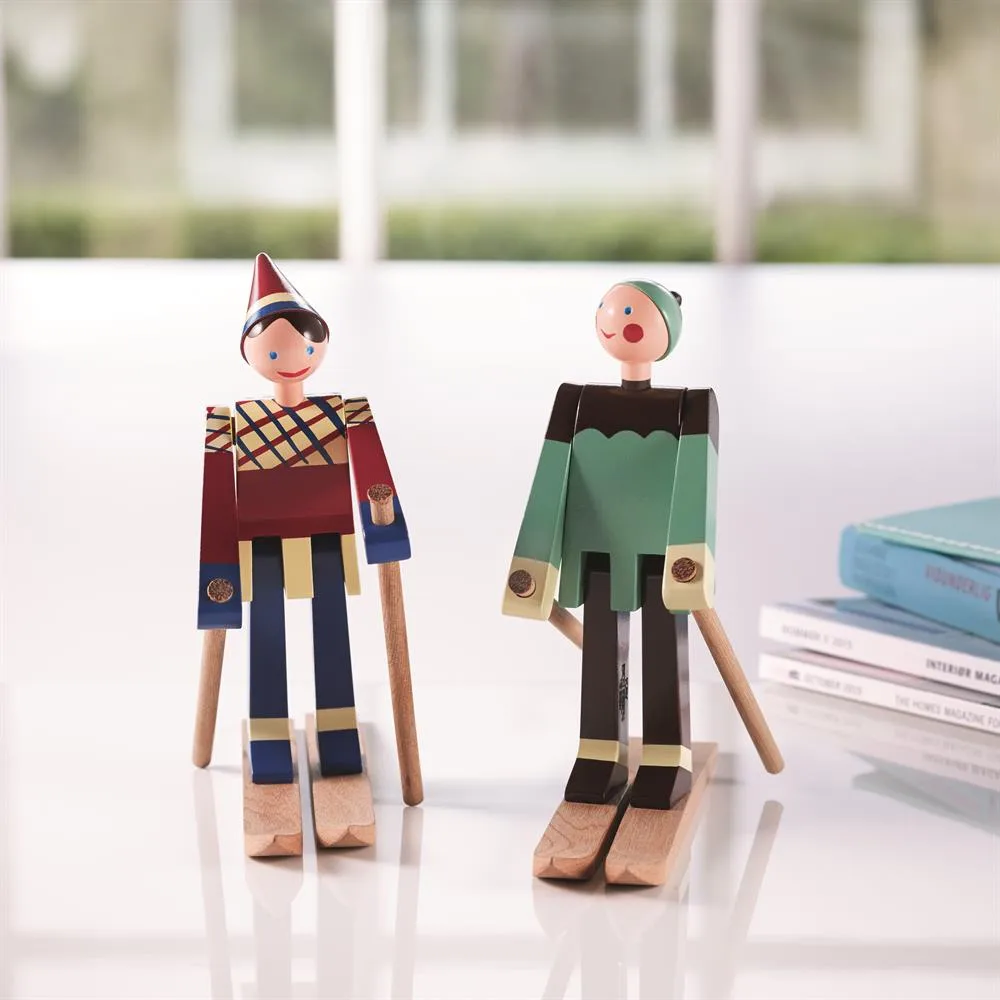 Esquiador de madera, Datti (rojo) Kay Bojesen Denmark