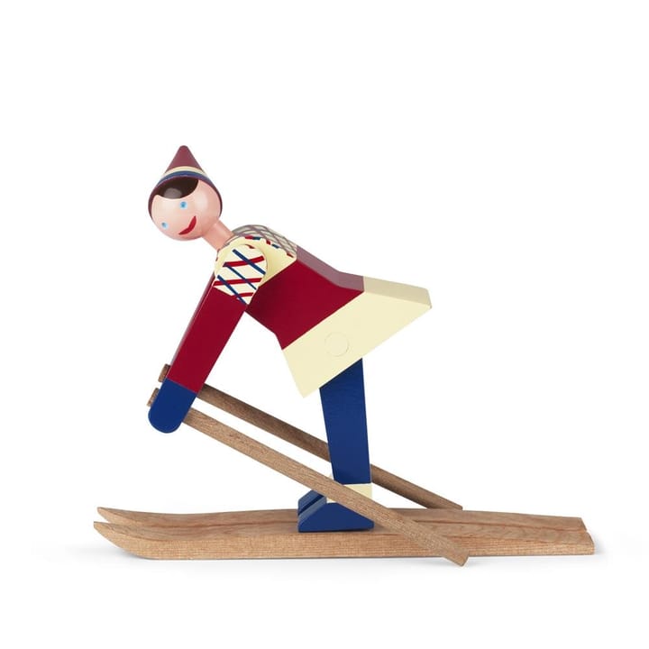 Esquiador de madera, Datti (rojo) Kay Bojesen Denmark