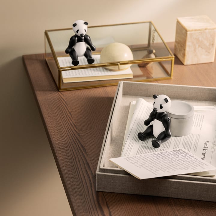 Figura Kay Bojesen panda pequeño, negro-blanco Kay Bojesen Denmark