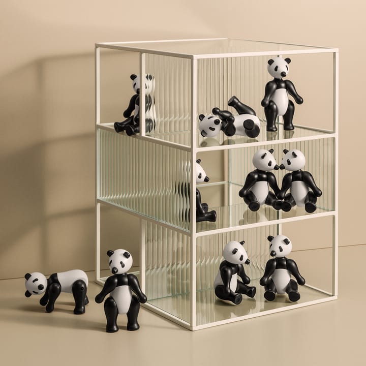 Figura Kay Bojesen panda pequeño, negro-blanco Kay Bojesen Denmark