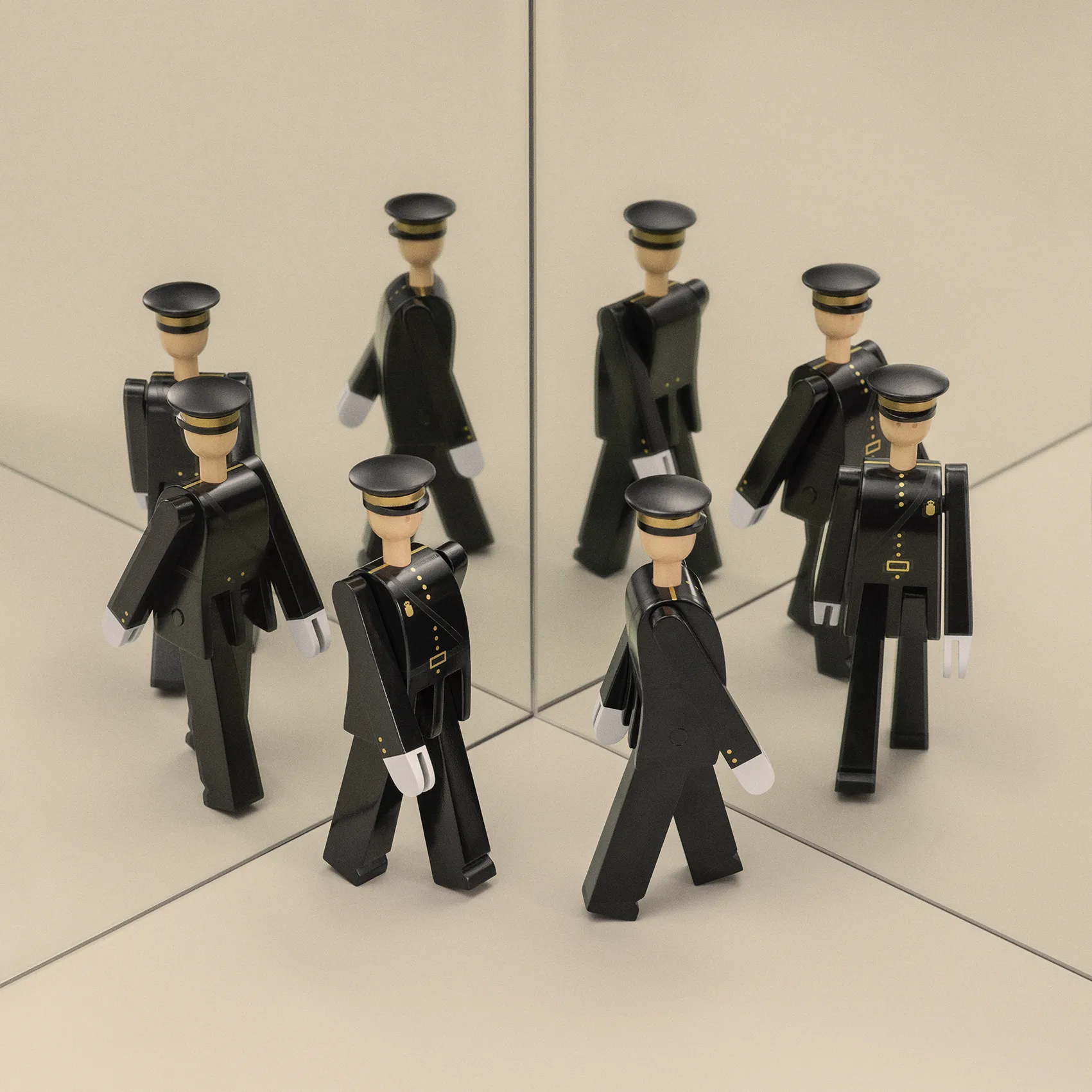 Figura Kay Bojesen policía, negro Kay Bojesen Denmark