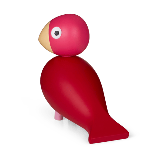 Figura Kay Bojesen Year Bird 2024 pájaro cantor Flora, Rosa Kay Bojesen Denmark
