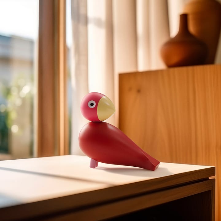 Figura Kay Bojesen Year Bird 2024 pájaro cantor Flora, Rosa Kay Bojesen Denmark