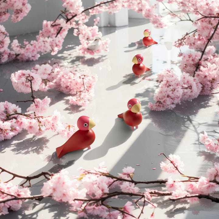 Figura Kay Bojesen Year Bird 2024 pájaro cantor Flora, Rosa Kay Bojesen Denmark