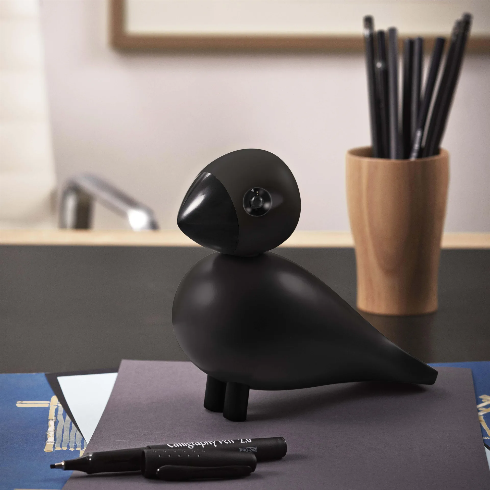 Figura Songbird Ravn, negro Kay Bojesen Denmark