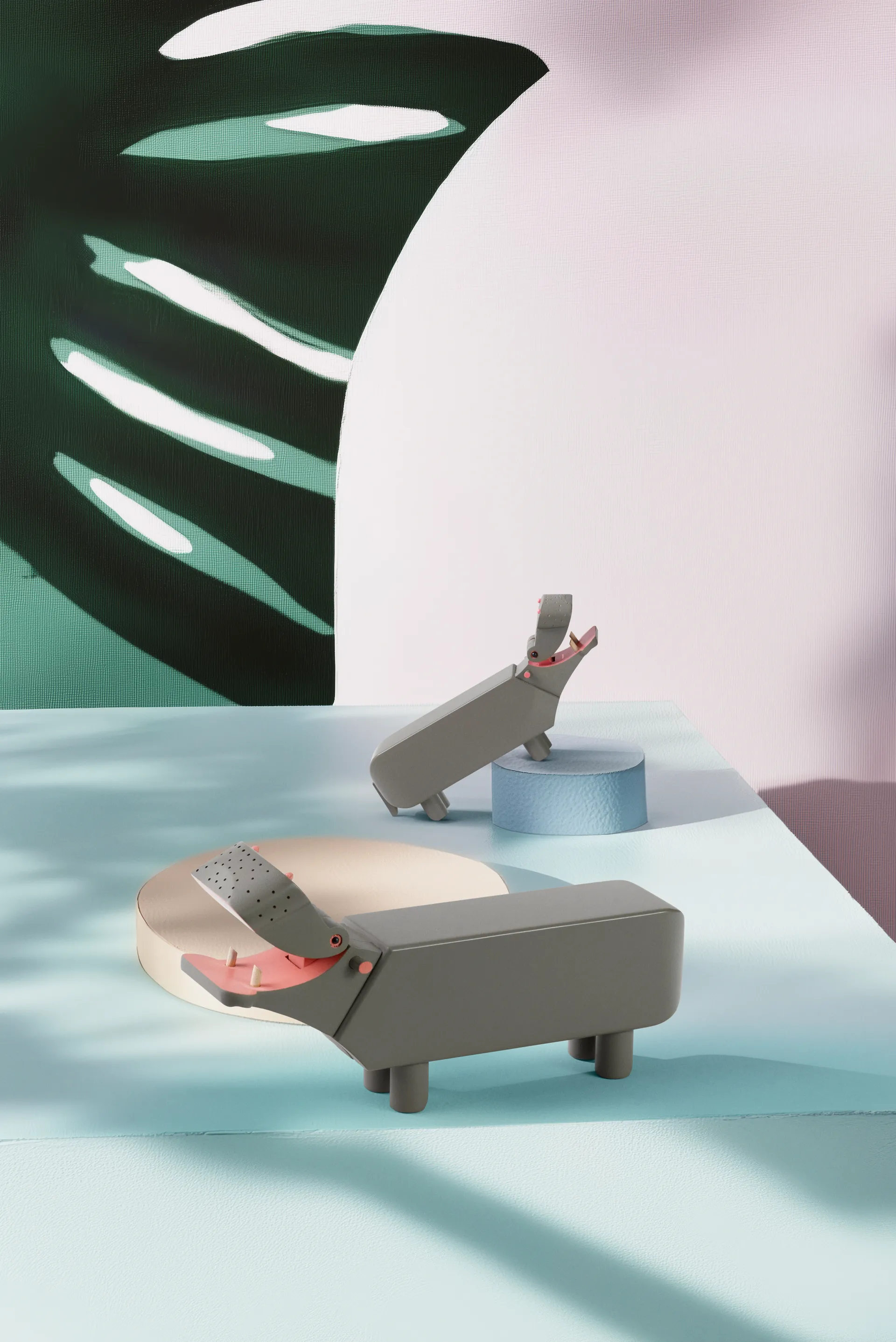 Hipopótamo de madera, Gris Kay Bojesen Denmark