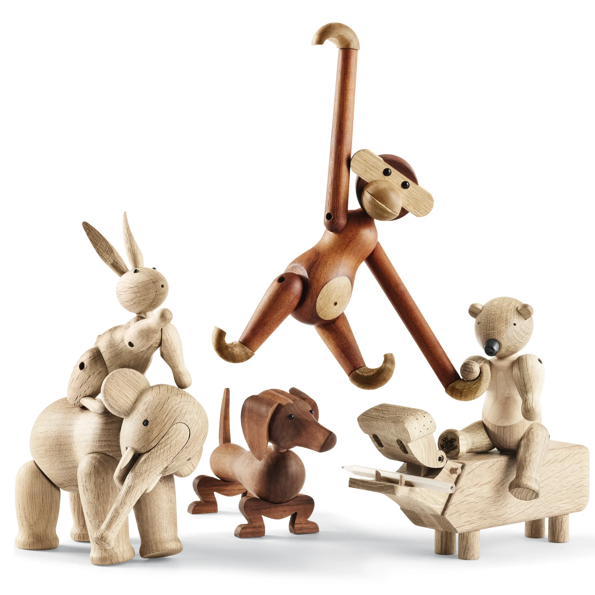 Hipopótamo de madera, roble Kay Bojesen Denmark