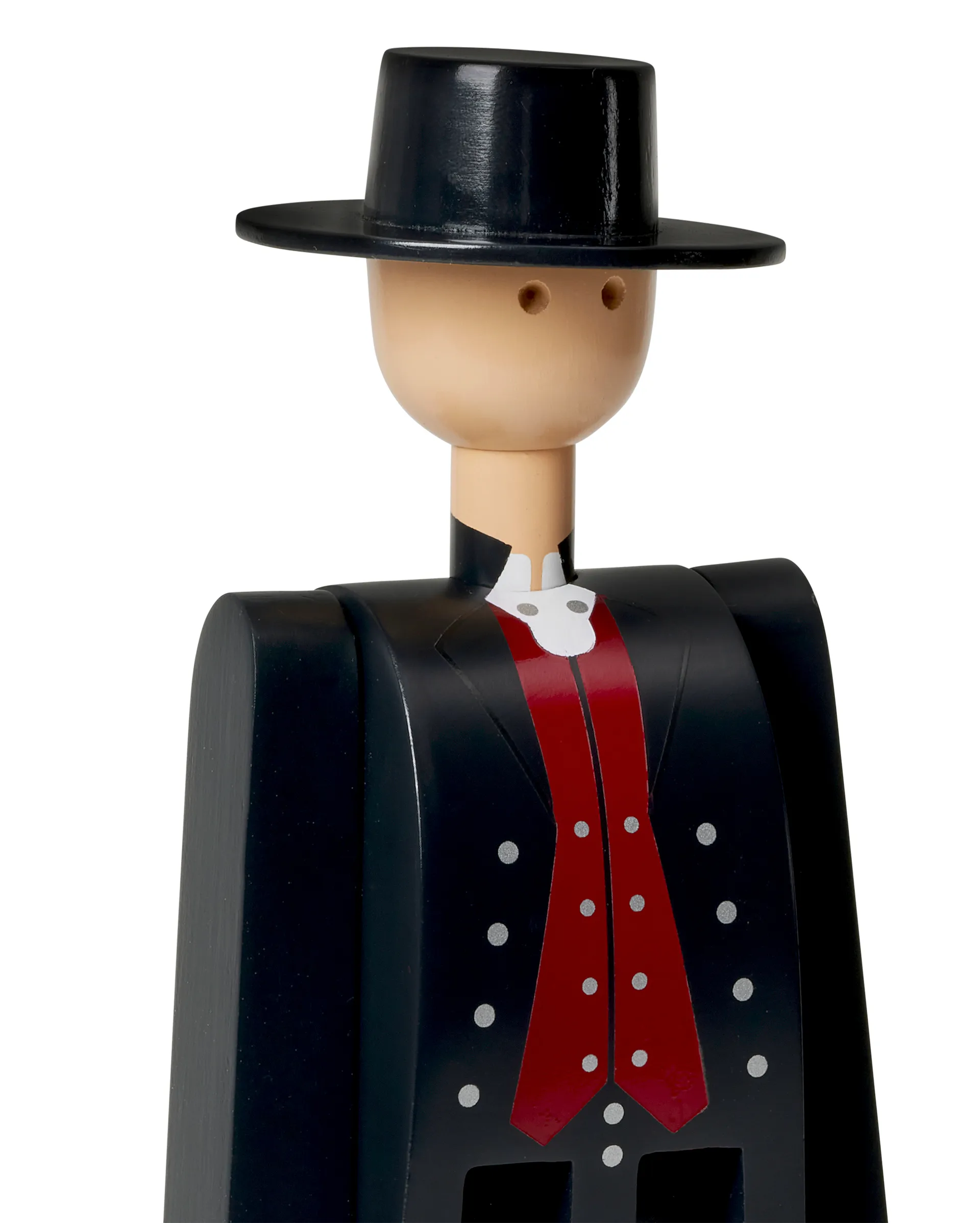 Kay Bojesen hombre en traje típico noruego, negro-rojo-blanco Kay Bojesen Denmark