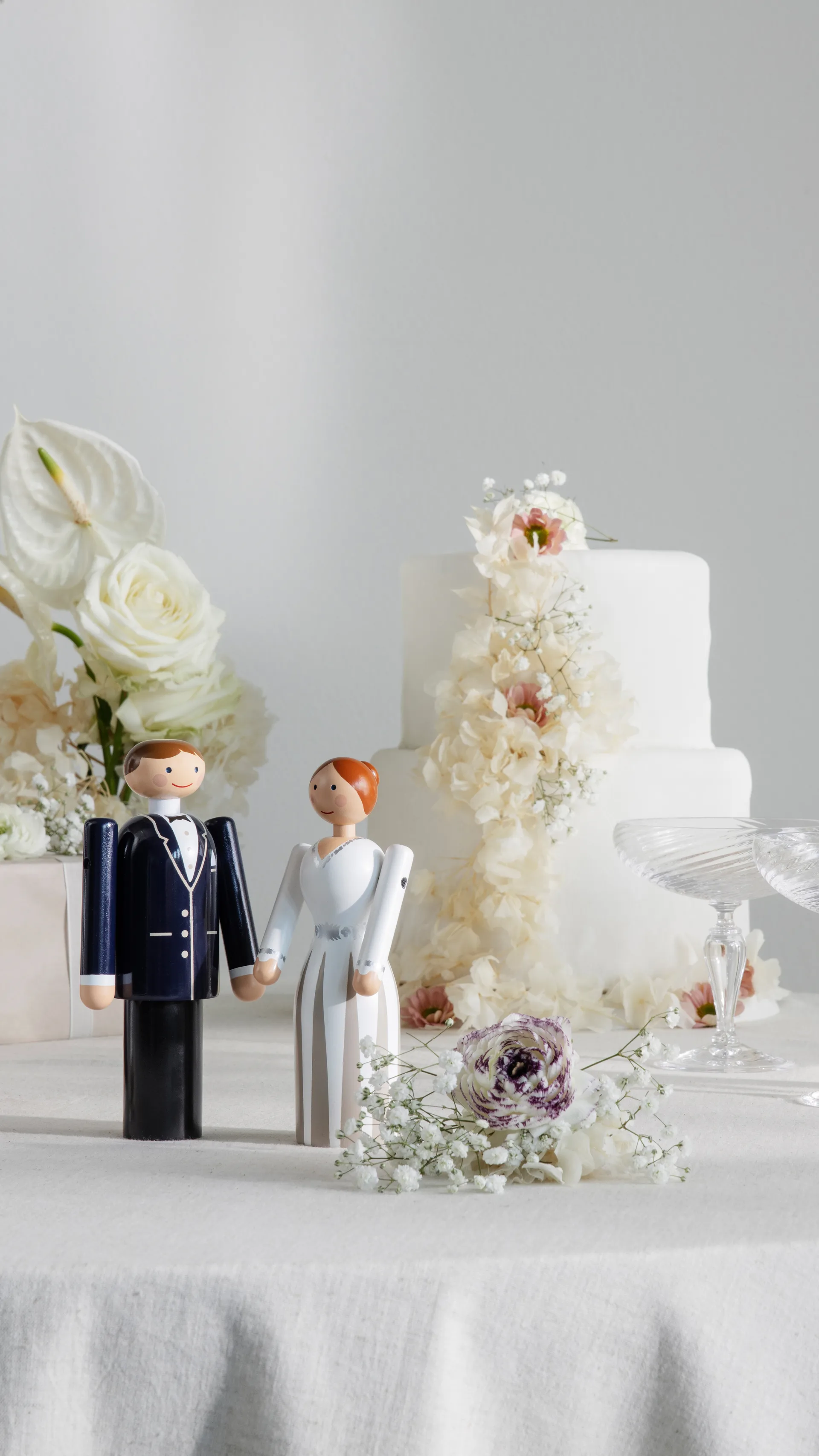 Kay Bojesen novio, azul-negro-blanco, 18 cm Kay Bojesen Denmark