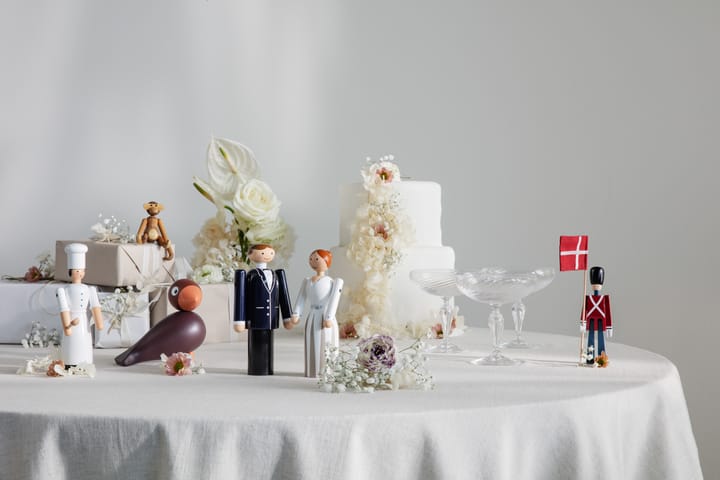 Kay Bojesen novio, azul-negro-blanco, 18 cm Kay Bojesen Denmark