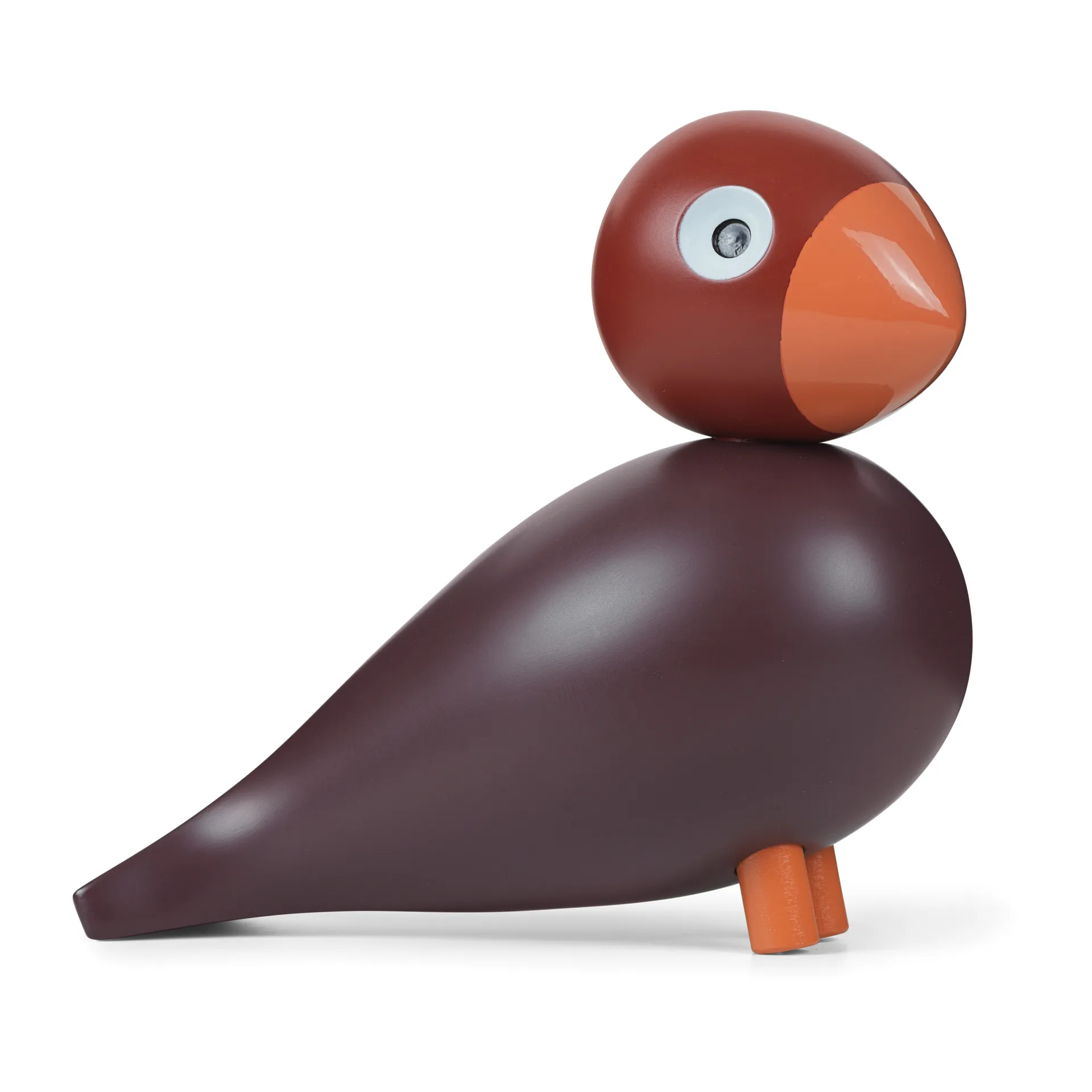 Kay Bojesen Year Bird 2022 pájaro cantor Poppy, rojo vino Kay Bojesen Denmark