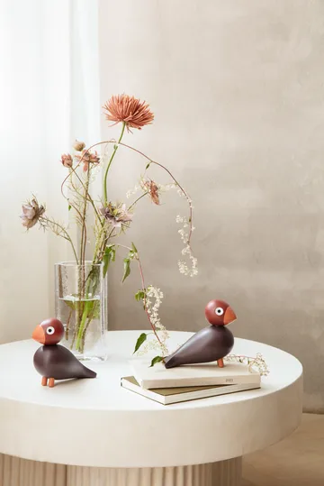 Kay Bojesen Year Bird 2022 pájaro cantor Poppy - rojo vino - Kay Bojesen Denmark