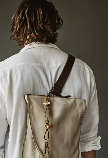 Llavero de mono de Kay Bojesen - Teca-limbá, cuero natural - Kay Bojesen Denmark