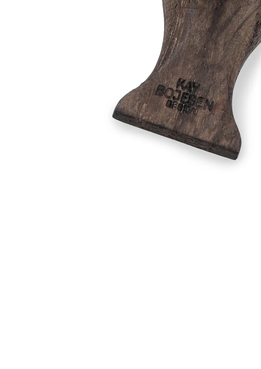 Llavero de pájaro Kaj Bojesen, Roble ahumado, cuero negro Kay Bojesen Denmark