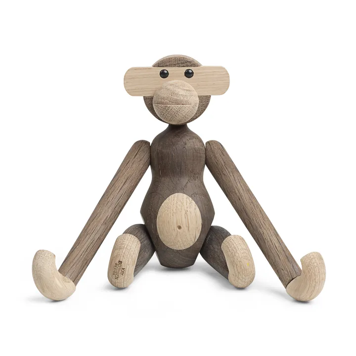 Mono de madera pequeño - roble-roble ahumado, 20 cm - Kay Bojesen Denmark