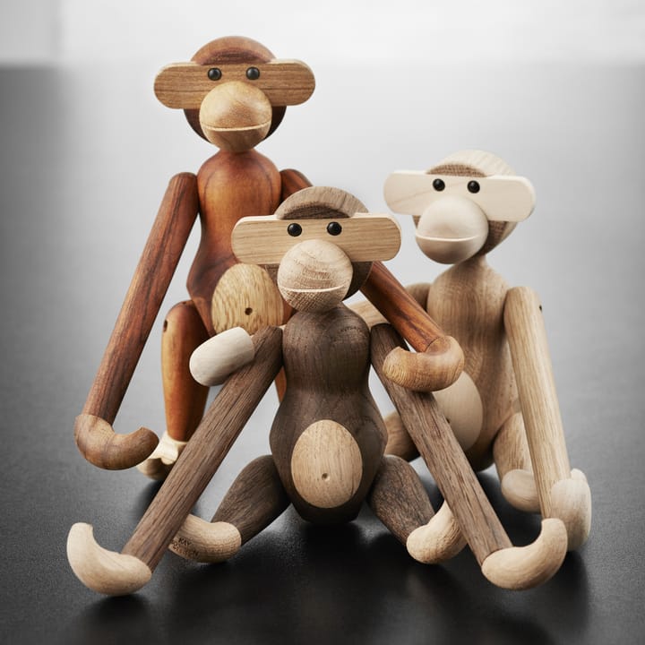 Mono de madera pequeño - roble-roble ahumado - Kay Bojesen Denmark