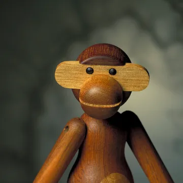 Mono Kay Bojesen pequeño - Teak-madera de limba, 20 cm - Kay Bojesen Denmark