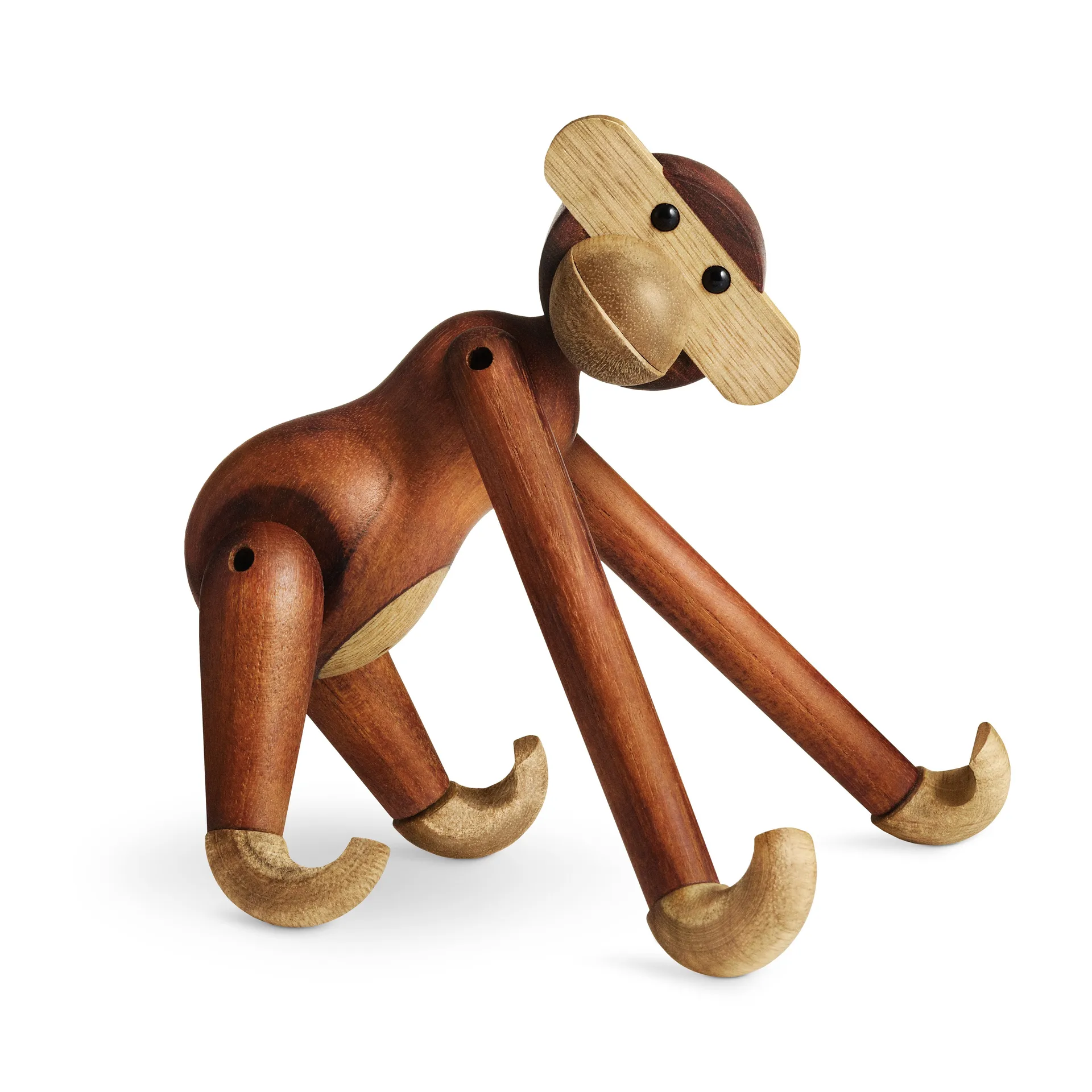 Mono Kay Bojesen pequeño, Teak-madera de limba, 20 cm Kay Bojesen Denmark