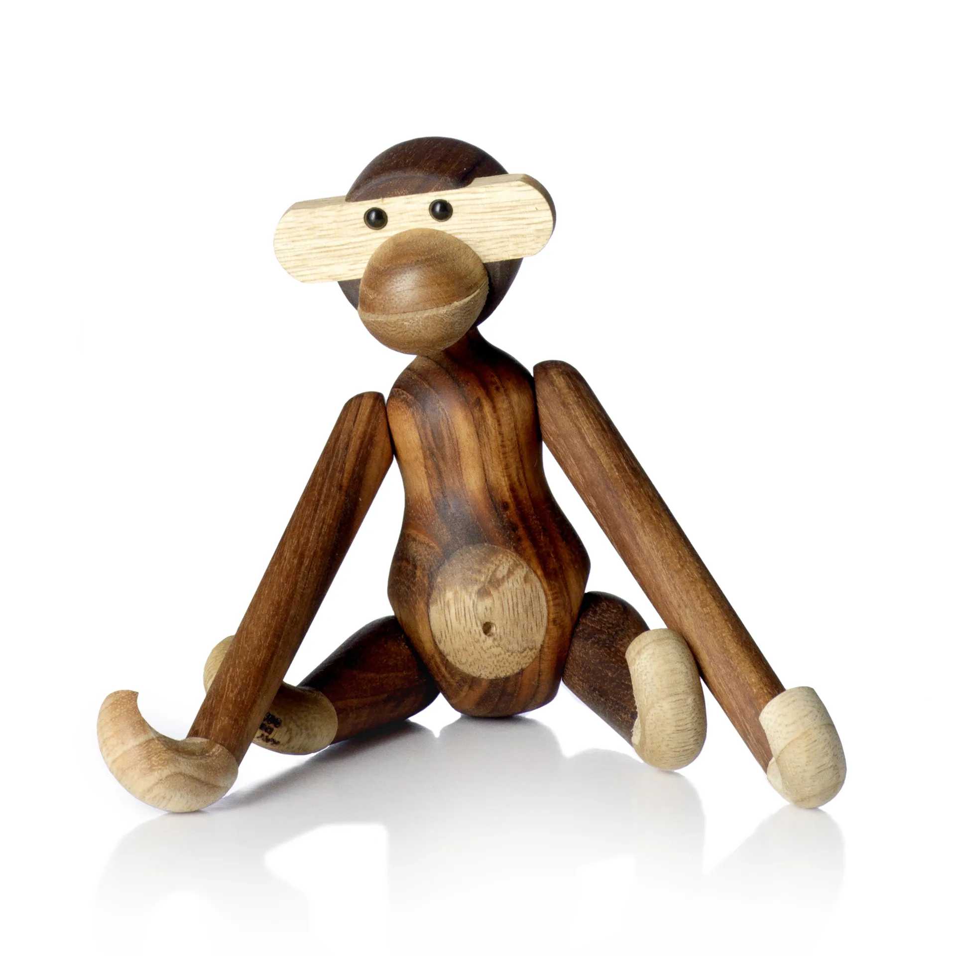 Mono Kay Bojesen pequeño, Teak-madera de limba, 20 cm Kay Bojesen Denmark