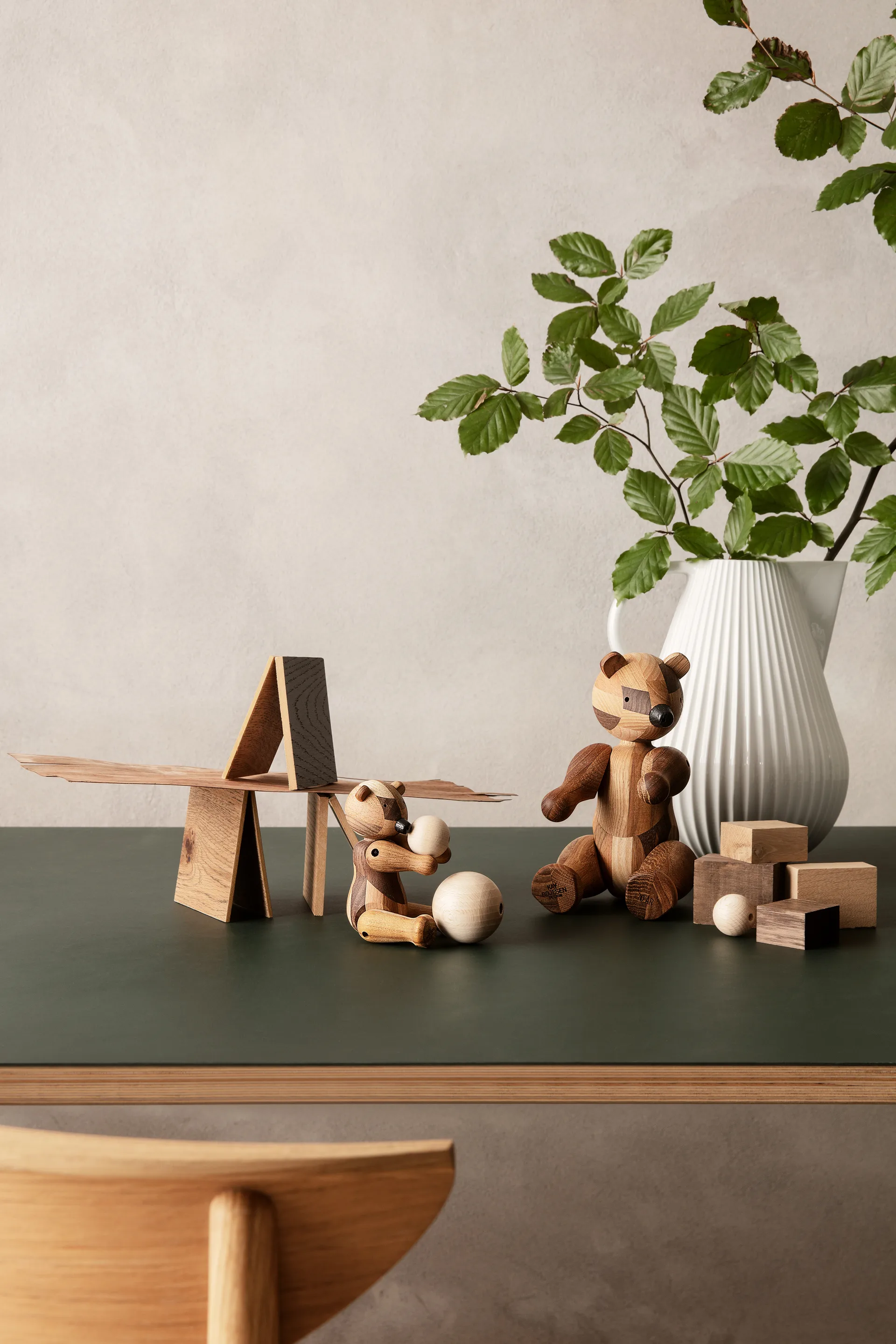 Oso de madera Kay Bojesen edición aniversario madera mixta, mediano Kay Bojesen Denmark