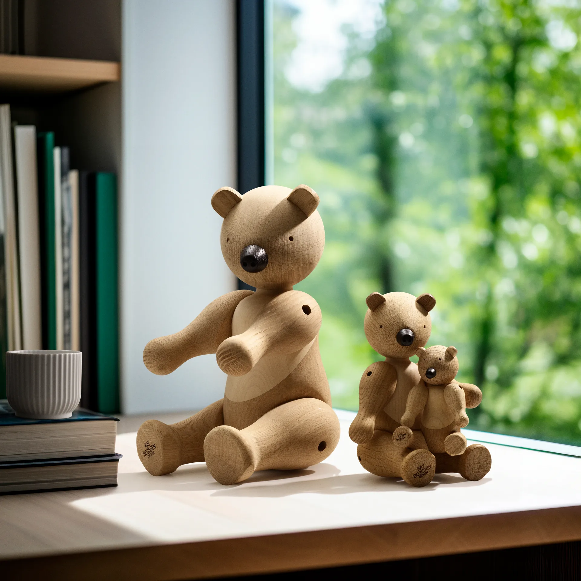 Oso de madera Kay Bojesen grande, roble-arce Kay Bojesen Denmark