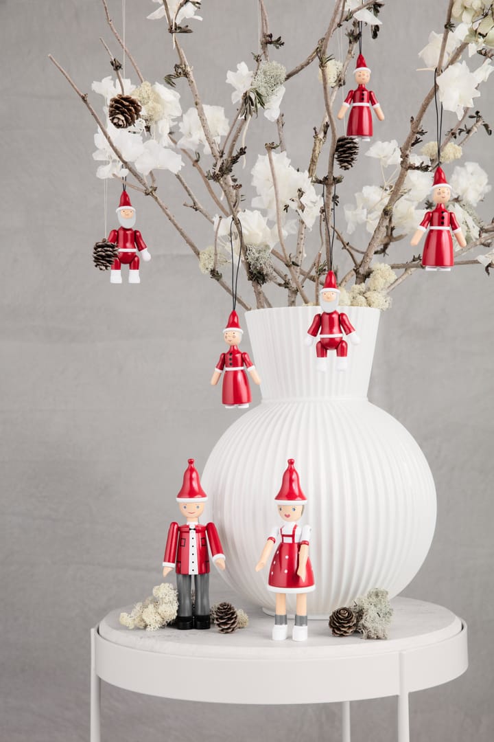 Papá y Mamá Noel 10 cm, Rojo Kay Bojesen Denmark