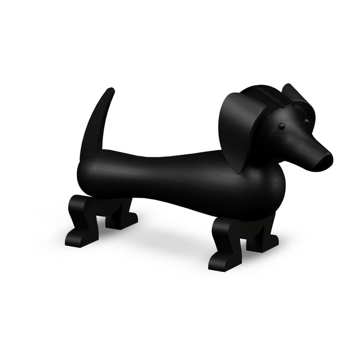 Perro de madera 18,5 cm - Roble oscuro teñido - Kay Bojesen Denmark