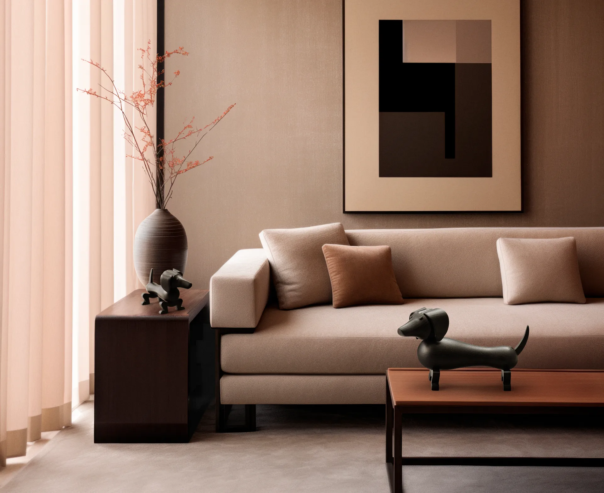 Perro Kay Bojesen 28,5 cm, Roble oscuro teñido Kay Bojesen Denmark