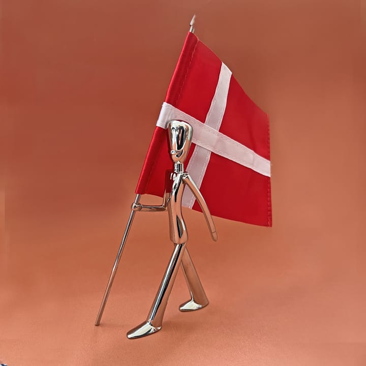 Figura Royal Guard portador de bandera 18 cm - Polished steel - Kay Bojesen