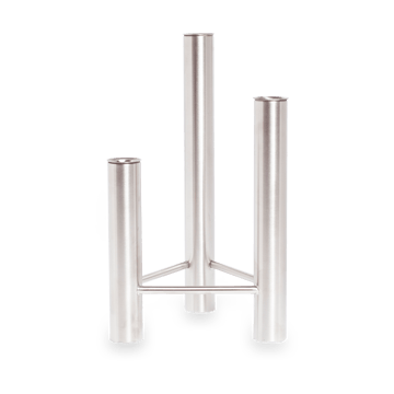 Jarrón y candelabro VISTA - Matte steel - Kay Bojesen