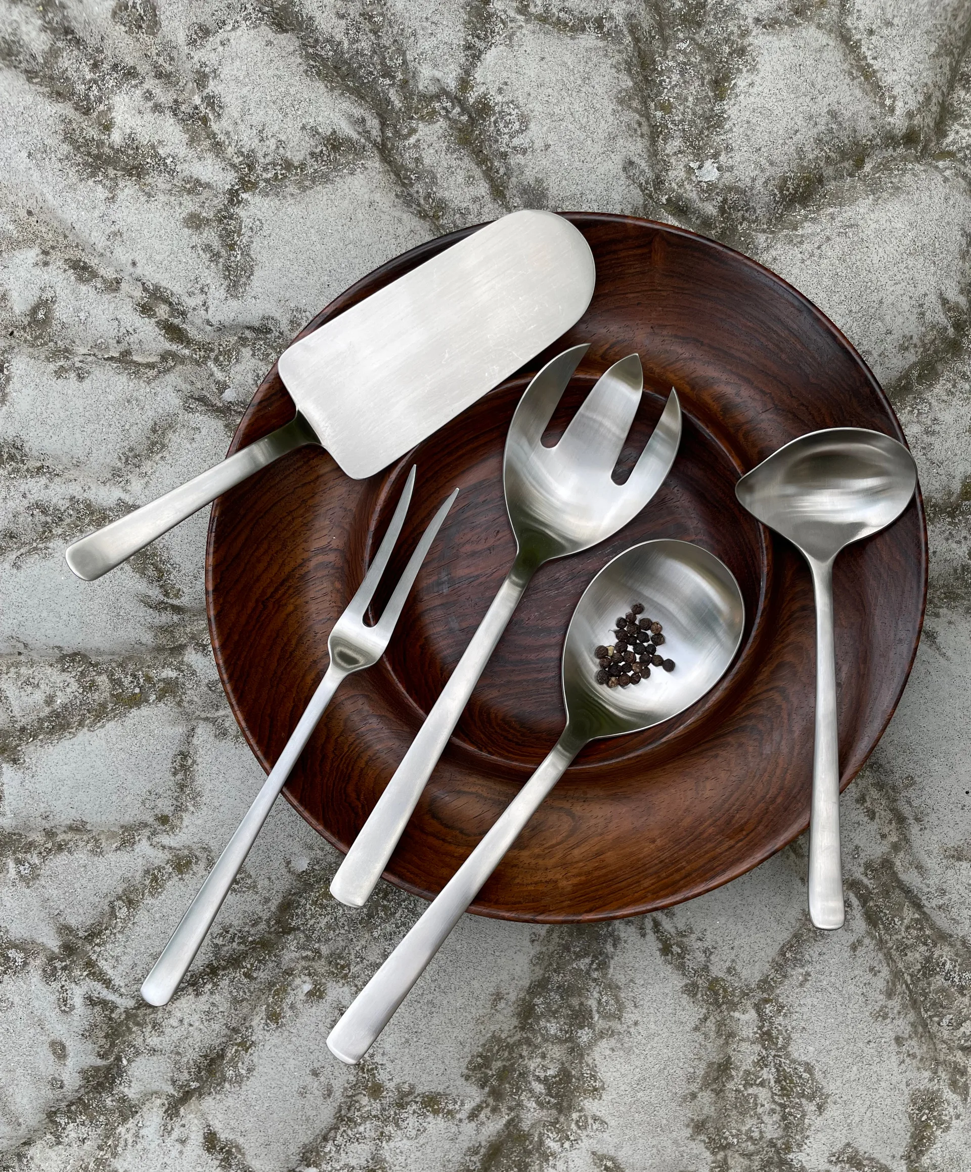 Juego de servir Grand Prix 3 piezas, Polished steel Kay Bojesen