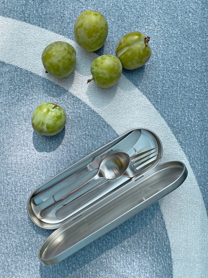 Kit de viaje de cubiertos Cubertería Grand Prix 3 piezas, Polished steel Kay Bojesen