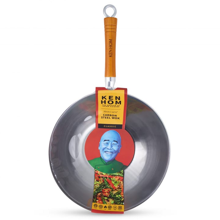 Sartén wok Ken Hom classic carbon Ø32 cm, Acero Ken Hom