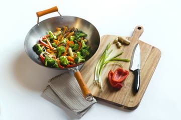 Sartén wok Ken Hom excellence carbon Ø36 cm - Acero - Ken Hom
