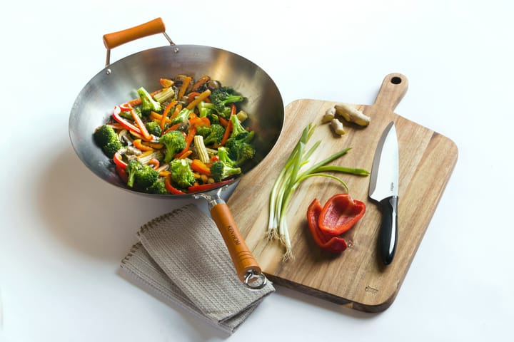 Sartén wok Ken Hom excellence carbon Ø36 cm, Acero Ken Hom