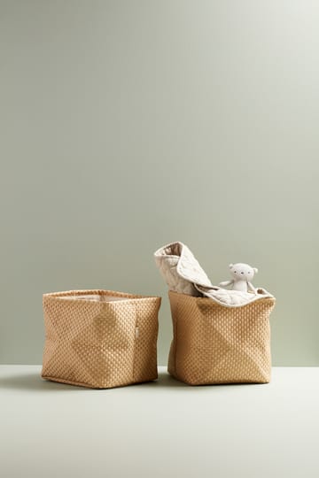 2 Cajas de almacenaje Kid's Base 30x30 cm - Crudo - Kid's Concept