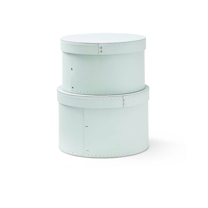 2 Cajas de almacenaje redondas Kid's Base, Verde claro Kid's Concept