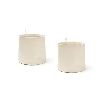 2 Cestas de almacenaje de tela Kid's Base - Crudo claro - Kid's Concept