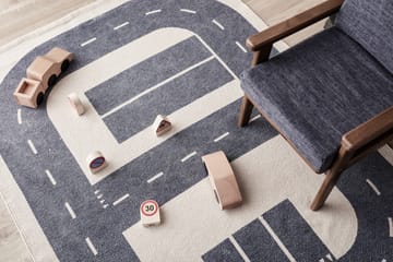 Alfombra Aiden 90x130 cm - Gris azulado - Kid's Concept