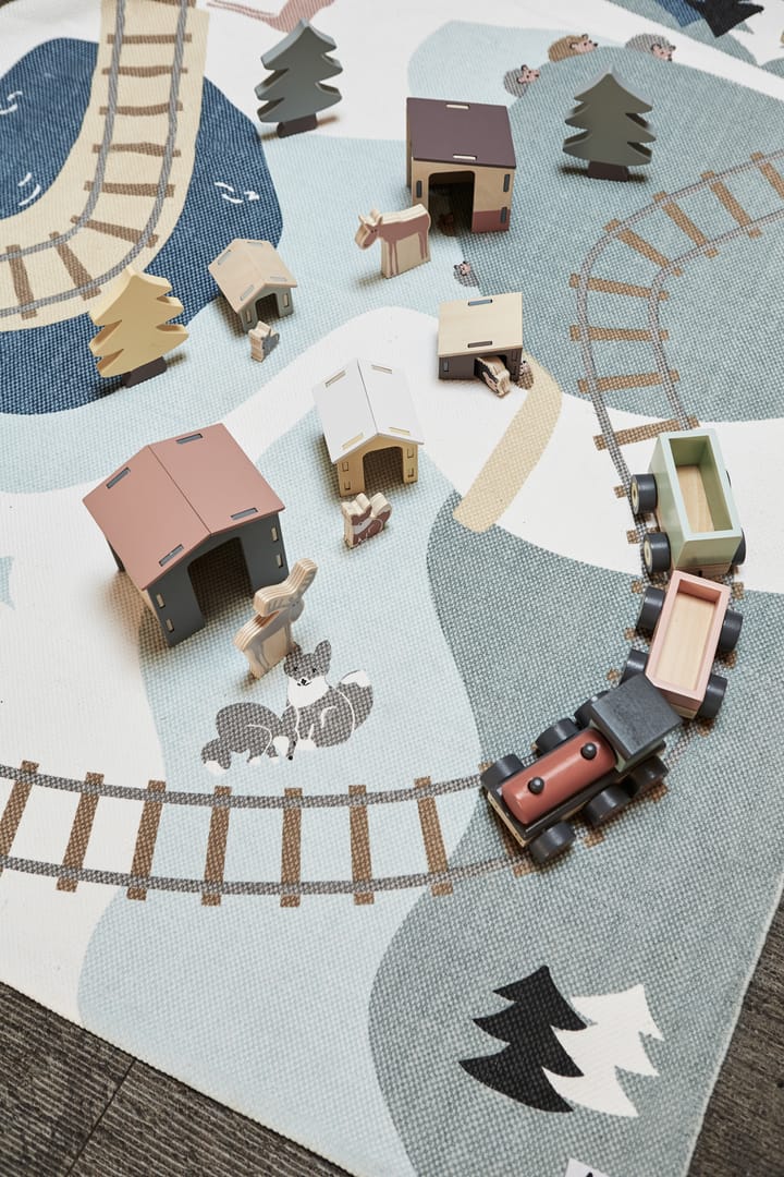 Alfombra bosque Edvin 130x170 cm, Verde Kid's Concept
