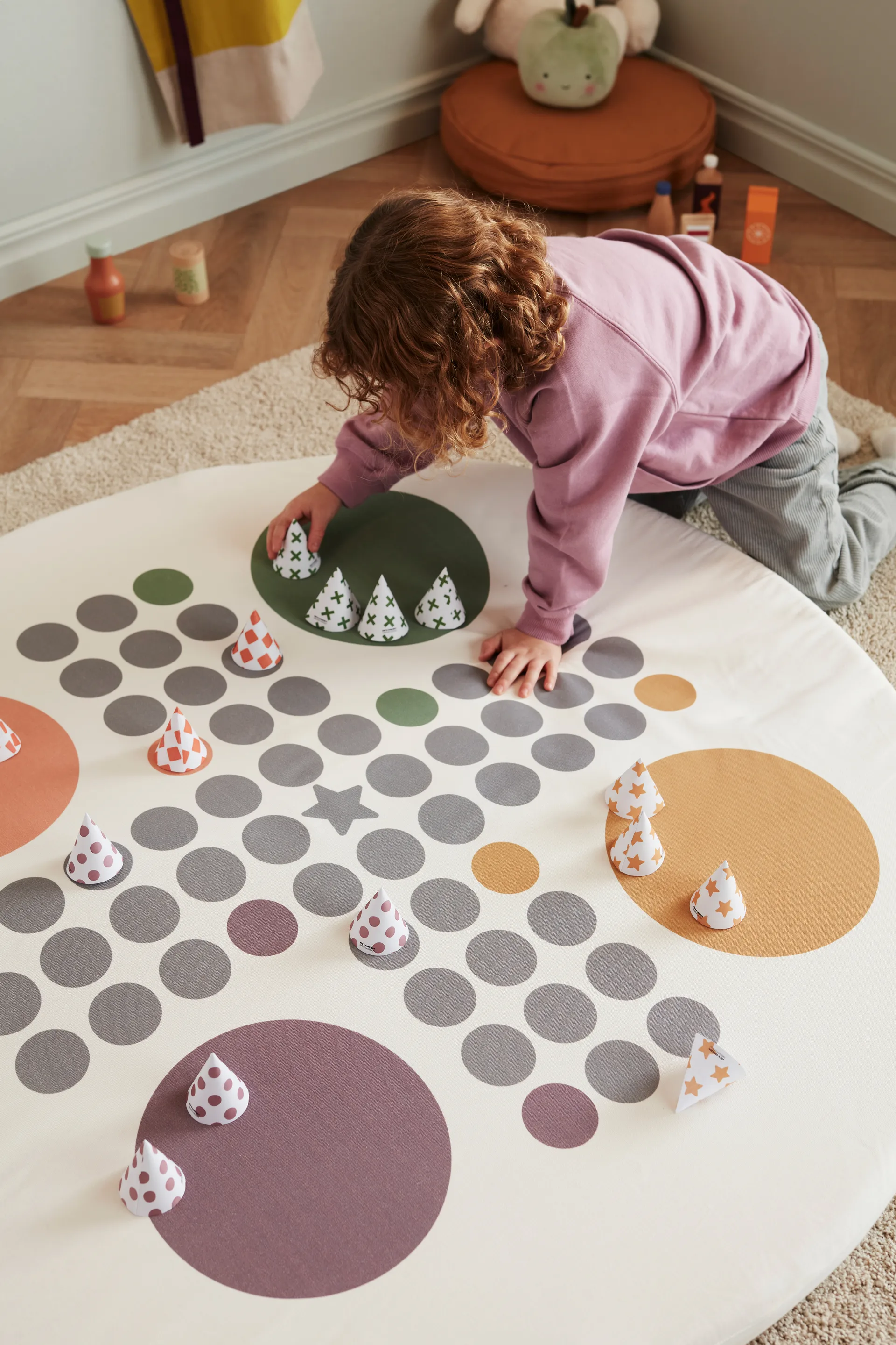 Alfombra Kid's Base para juego de mesa Ø110 cm, Blanco Kid's Concept