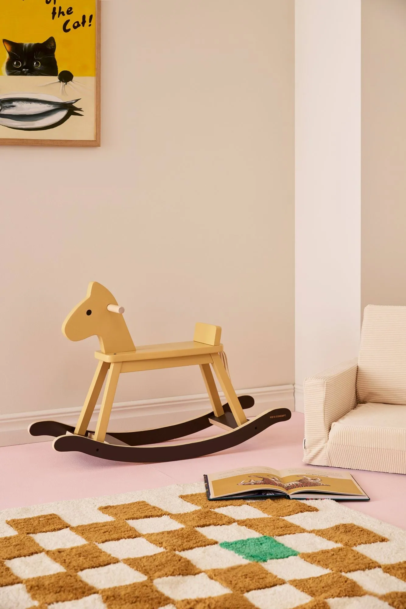 Caballo balancín Kid's Concept, Amarillo miel Kid's Concept