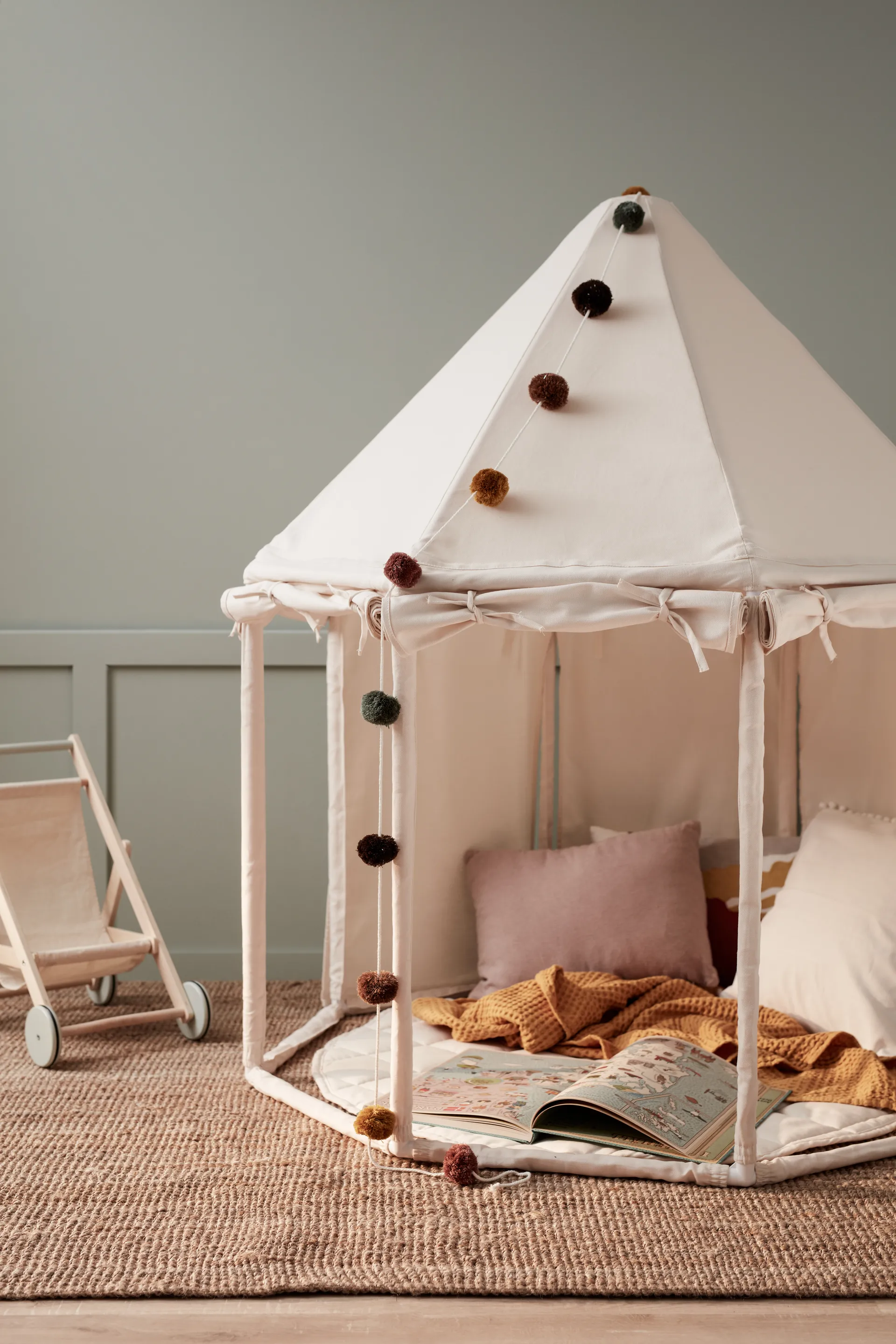 Carpa de campaña Kid's Base, Crudo claro Kid's Concept