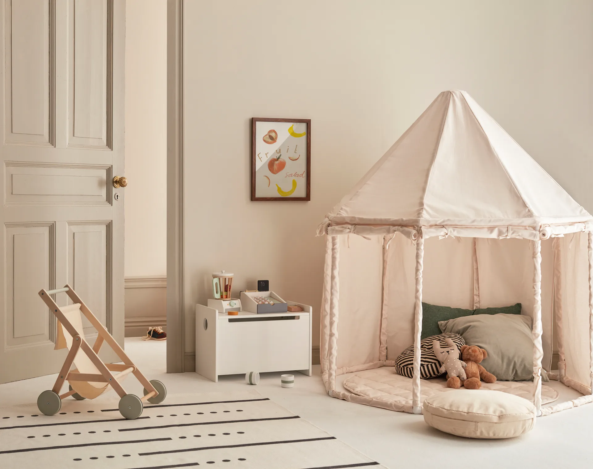 Carpa de campaña Kid's Base, Crudo claro Kid's Concept