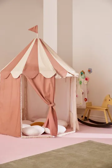 Carpa de campaña Kid's Base - Rayas marrones - Kid's Concept